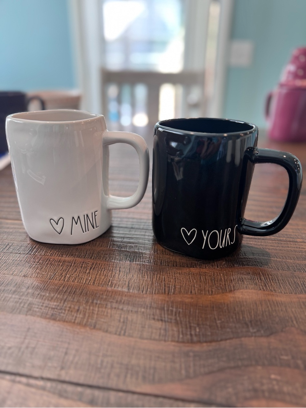 Rae Dunn Yours & Mine Mugs
